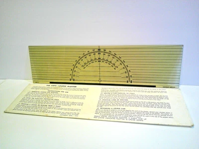 Plotter de curso USPS vintage 1971 - paquete original de cursos y rodamientos de medidas Foto 1 de 4