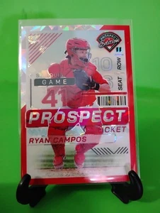 H1 2024 Panini Prospect Edition - Ryan Campos #100 Red Ice Prizm (RC) - Foto 1 di 2