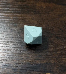 Classic Sky Blue Precision Dice x1 d10 1980 Gamescience uninked - Bild 1 von 3