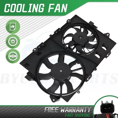 Radiator Condenser Cooling Fan Assembly For 2006-2008 Pontiac Torrent Chevrolet Foto 1 de 4