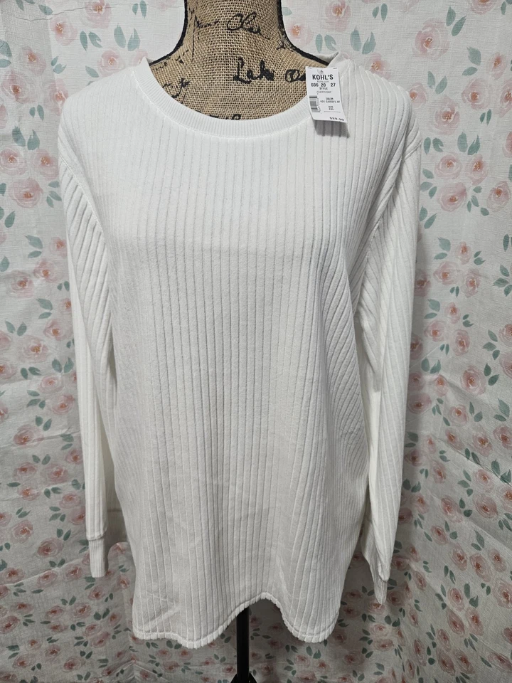 CROFT & BARROW, CONJUNTO DE PIJAMA FLORAL 2 PIEZAS AZUL/BLANCO POLI BL AZUL NUEVO PARA MUJER, TALLA XXL Foto 1 de 4