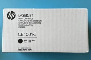 HP CE400YC Schwarz Toner LaserJet M551 M570 M575 Neu Original Versiegelt - Bild 1 von 5