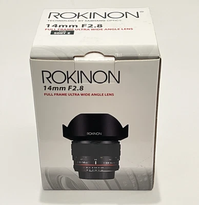 Rokinon 14mm F2.8 Ultra Wide Angle Lens for Sony E-Mount - Model FE14M-E New - Image 1 of 4