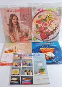 5 Real Simple Magazines - Lot 2024 / 2025 Drew Barrymore Decor Thankgiving etc - Picture 1 of 4