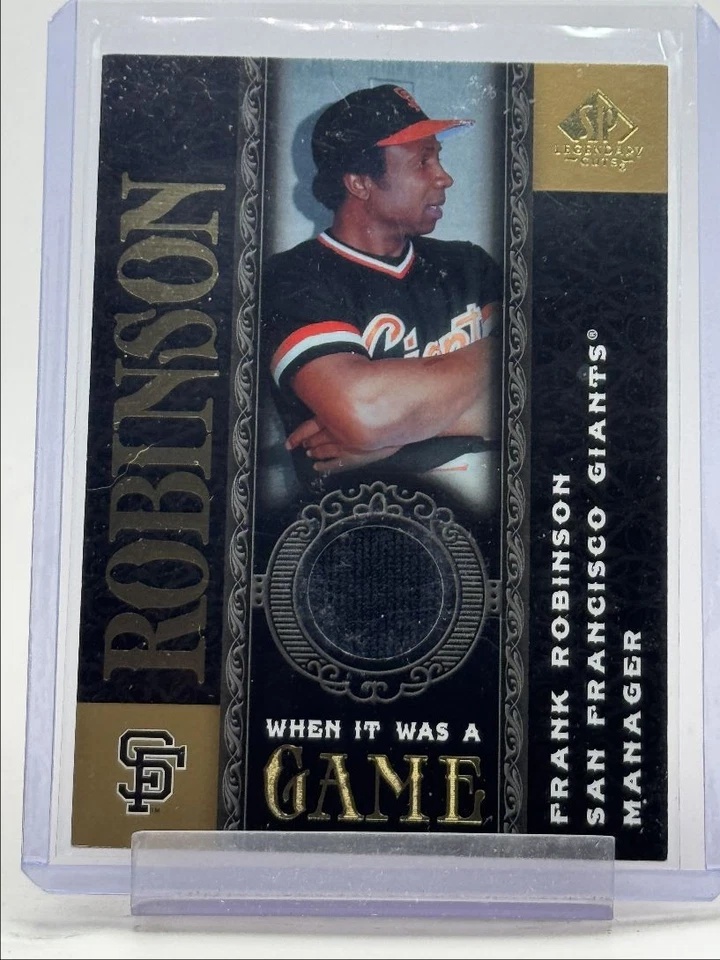 FRANK ROBINSON 2007 UD SP LEGENDARY CUTS WHEN IT WAS A GAME PATCH Q5476 - Image 1 of 2
