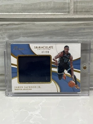 2018-19 Immaculate Basketball JAREN JACKSON JR THE STANDARD ROOKIE PATCH /99 - Image 1 of 3