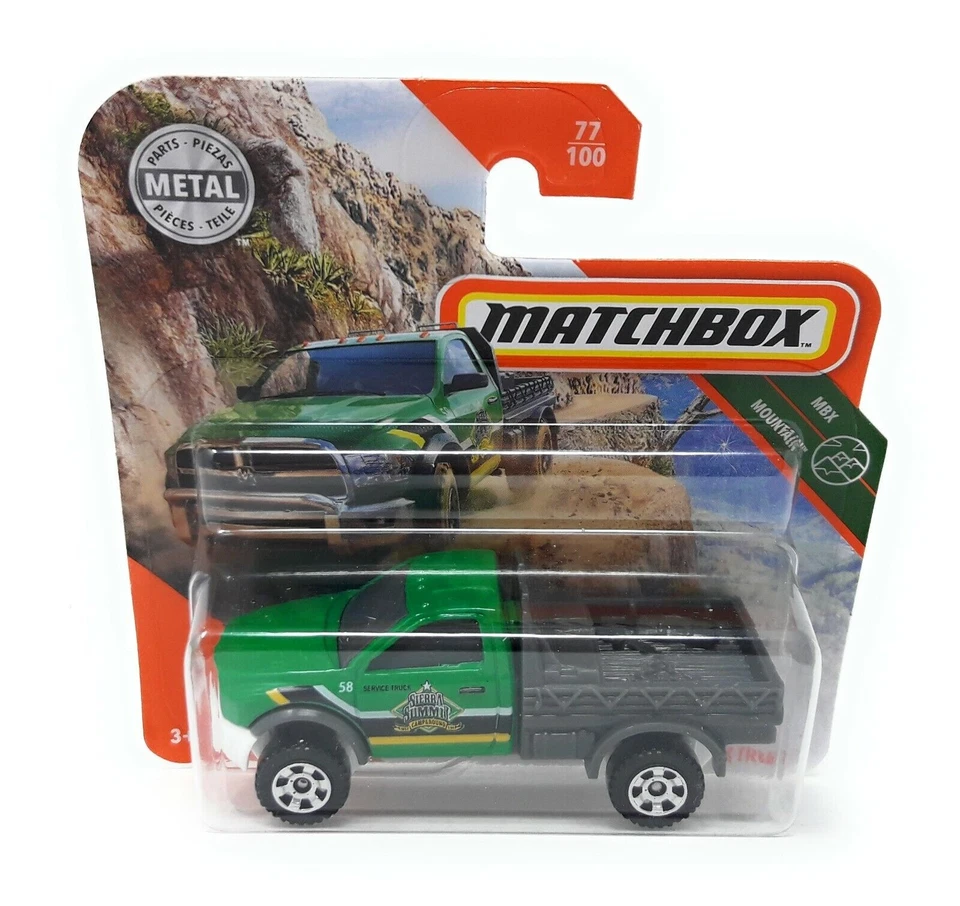 Matchbox n. 77 Ram Work Truck scheda blister corta verde MBX Superfast 2020 - Immagine 1 di 1