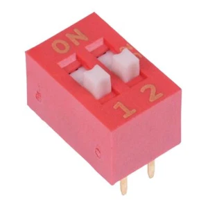 NDS-02-V APEM 2 Way Raised Actuator DIP Switch SPST - Picture 1 of 1