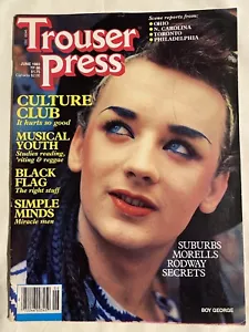 Trouser Press - June 1983. Culture Club, Simple Minds, Black Flag, Musical Youth - Picture 1 of 23