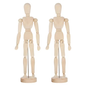 Maniquí modelo conjunto de madera de 2 piezas modelo de madera para artistas - Imagen 1 de 12