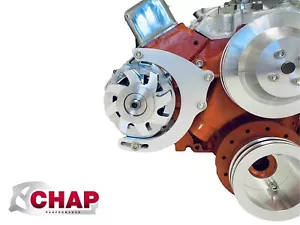 Soporte alternador Chevy bloque pequeño bomba de agua larga montaje medio SBC LWP ALT - Imagen 1 de 8