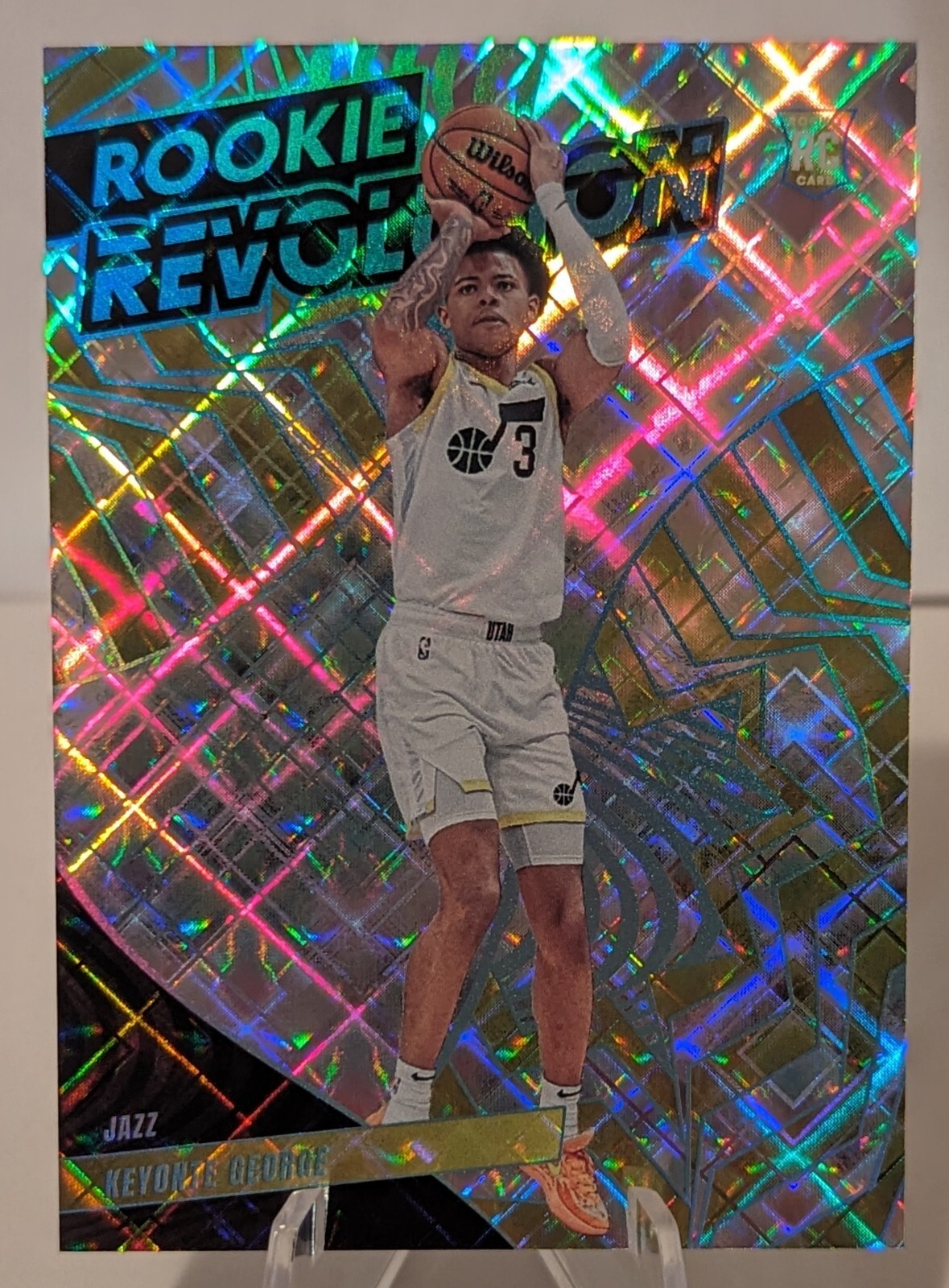 2023-24 Panini Revolution - Rookie Revolution Cosmic /99 Keyonte George #8 (RC)