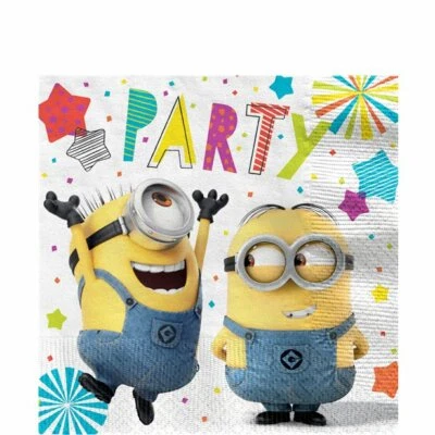 180x120cm Disposable PVC Tablecloth Kids Despicable Me Minions & 59mm Badge - Image 1 of 3