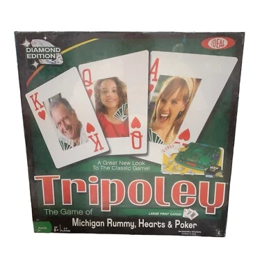 Ideal Tripoley 钻石版游戏 2010 密歇根拉米之心扑克完整 — 第 1/3 张图片