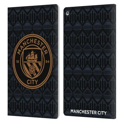 MANCHESTER CITY MAN CITY FC 2020/21 BADGE KIT LEATHER BOOK CASE FOR AMAZON FIRE - Image 1 of 4