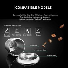 New Stainless Steel Refillable Reusable Coffee Capsule Pod For Nespresso Machine
