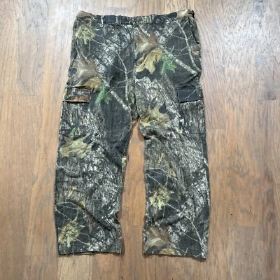 Винтажные мужские брюки Cabelas XL Mossy Oak Break Up камуфляжные карманы для груза свободная посадка - Изображение 1 из 4