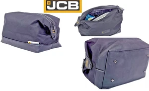 Black Wash Bag,Official JCB Durable Toiletry Travel Bag, Water-Resistant - Picture 1 of 3