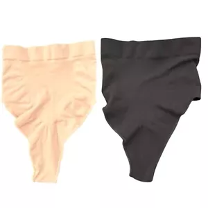 Tanga de talle alto Skims Everyday Sculpt 2 paquetes de ónix y arcilla nueva sin etiquetas talla S/M - Imagen 1 de 6