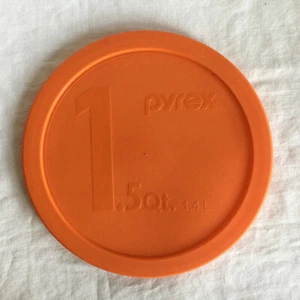 Pyrex Storage 323-PC 1.5 Qt. 1.4L Orange Replacement Lid Cover Only - Picture 1 of 2