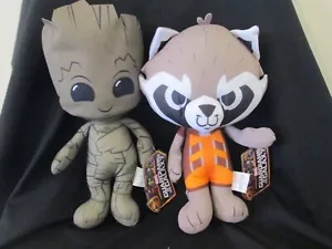 MARVEL GUARDIANS OF THE GALAXY Plush / Soft Toy 35CM NEW Licensed GROOT & ROCKET - Picture 1 of 1