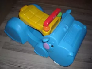 Fisher Price Ride On Peek A Block Gobble and Go Hippo - Good Used Condition - Picture 1 of 4