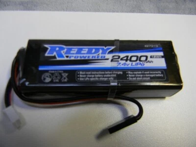 REEDY POWERED TEAM ASSOCIATED PRO TX/RX 2400mAh 7.4V FLAT R/C CAR BATTERY #27313 - Image 1 of 4