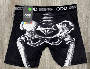 STAND OUT BE ODD "BONES" Black and White Boxer Briefs Underwear Men's size sm - Imagen 1 de 2