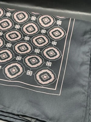 Unbranded Geometric Medallion Baroque Hand Roll Handkerchief Pocket Square - Image 1 of 4
