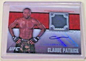 2011 Topps UFC Título Shot Fighter Reliquia Memorabilia Autógrafo Claude Patrick - Imagen 1 de 1