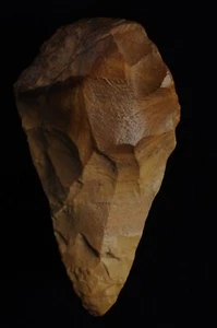 ACHEULEAN PALEO PUÑO HACHA, Reg Rebiana, distrito de Kufra Libia artefacto Stermer certificado de autenticidad - Imagen 1 de 4