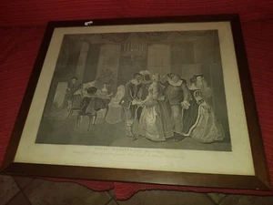 ROYAL MASQUEADE INCISIONE THOMAS COOK DISEGNO DI HOGARTH WILLIAM - Foto 1 di 1