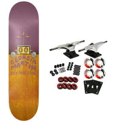 Máquina de Juguete Monopatín Completo Martin Valla Púrpura/Naranja 8.38" x 32" Foto 1 de 4