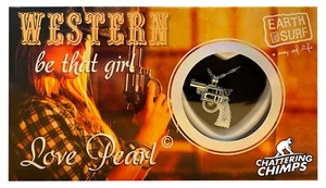 Western Love Wish Pearl Kit DIY Pendant  Stainless Steel Necklace16 inch - Picture 1 of 6