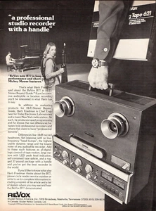 GRABADORA ESTÉREO REVOX B77 DE COLECCIÓN AÑOS 70 REVISTA ANUNCIO IMPRESO Pinup de cubierta portátil - Imagen 1 de 1