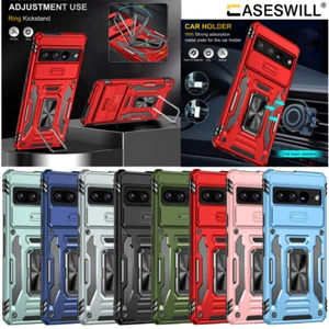 Funda con soporte de anillo a prueba de golpes para Google Pixel 8 7A 7 Pro + Protector de pantalla - Imagen 1 de 61