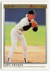 1991 Cory Snyder O-Pee-Chee Premier - Chicago White Sox - Picture 1 of 2