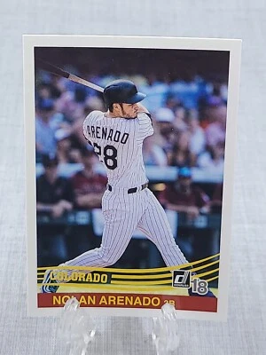 2018 Nolan Arenado Panini Donruss #236 Retro Variation  - Image 1 of 2