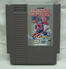 BLADES OF STEEL Hockey NES Nintendo GAME Cart Cartridge 1988 AUTHENTIC ORIGINAL