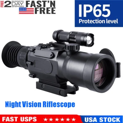 Digital Night Vision Rifle Scopes Optic Sight Scopes 3.7-11x Optic Hunting Zoom - Image 1 of 4
