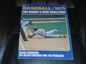 1975 DELL BASEBALL MAGAZIN JÄHRLICH LOU BROCK ST. LOUIS CARDINALS COVER EX - Bild 1 von 2