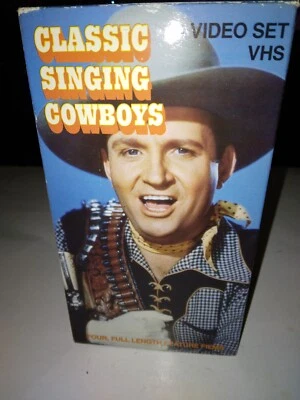 Classic Singing Cowboys VHS 4 Video Set Diamond Entertainment  1992 - Image 1 of 4