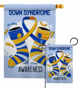 Down Syndrome Garden Flag Awareness Support Decorative Yard House Banner - Picture 1 of 17