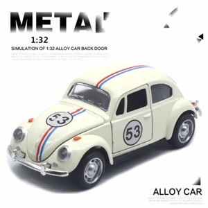 1:32 Volkswagen Beetle Model - Volkswagen Beetle Auto Metallo Modellino - Foto 1 di 2