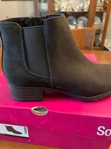 SO Women's Boot Style Avery Black Size 7.5 New with tags and box - Picture 1 of 6
