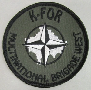 Patch "K-FOR NATO - KOSOVO FORCE - MULTINATIONAL BRIGATE WEST - MBW" - Historisch - Bild 1 von 2