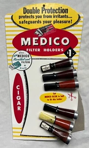 6 SOPORTES DE FILTRO DE CIGARROS MEDICO - COMPLETO AÑOS 50 NUEVO PANTALLA DE ENCIMERA - ¡BONITO! - Imagen 1 de 5