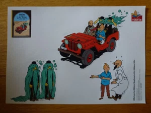 Hergé 4 Autocollants Tintin au pays de l'or noir Editions Moulinsart et Atlas - Picture 1 of 1