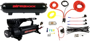 airmaxxx Blk 580 Compressor Kit w/3 Gal Tank, 90-120 Switch & Wiring – Air Ride - Picture 1 of 24