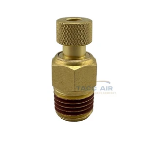Válvula de drenaje de tanque de compresor de aire MNPT de 1/4" fácil torsión humedad agua Petcock - Imagen 1 de 4